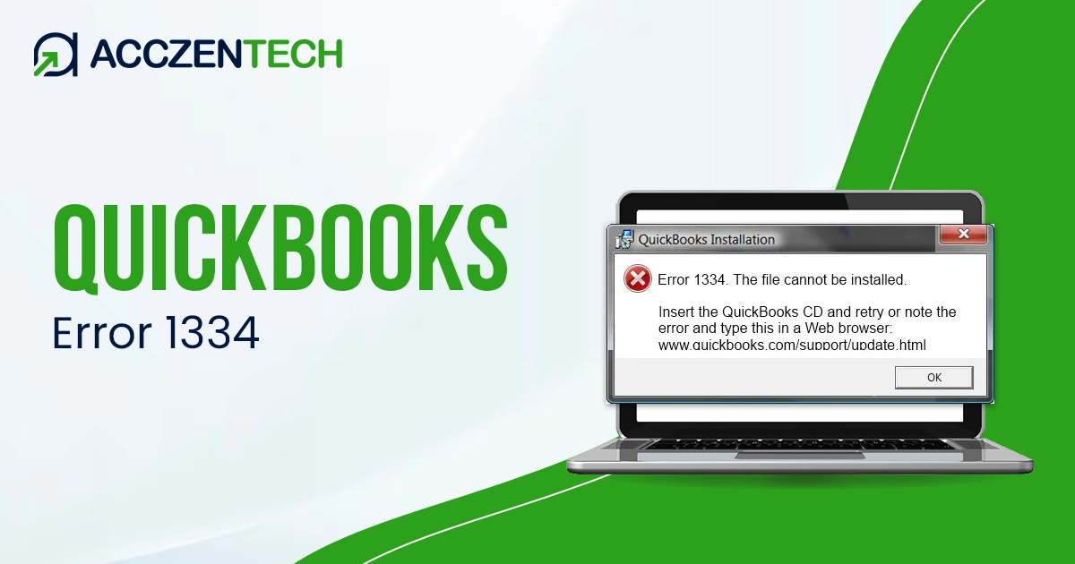 quickbooks error 1334
