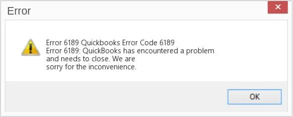 QuickBooks Error 6189, 816 while opening company file