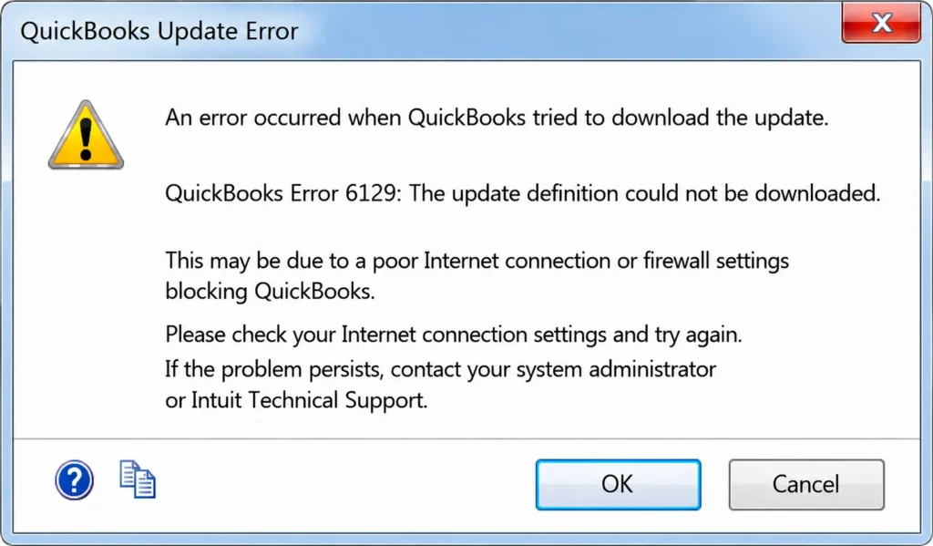 QuickBooks Error 6129