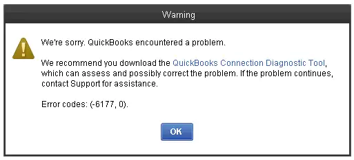 QuickBooks Error 6177