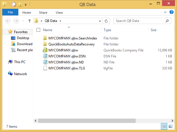 qb data file folder