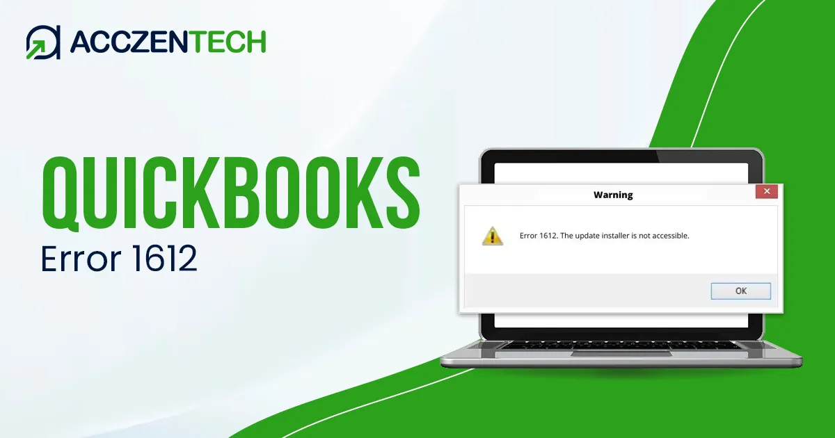 quickbooks error 1612