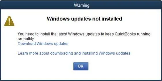 windows update warning